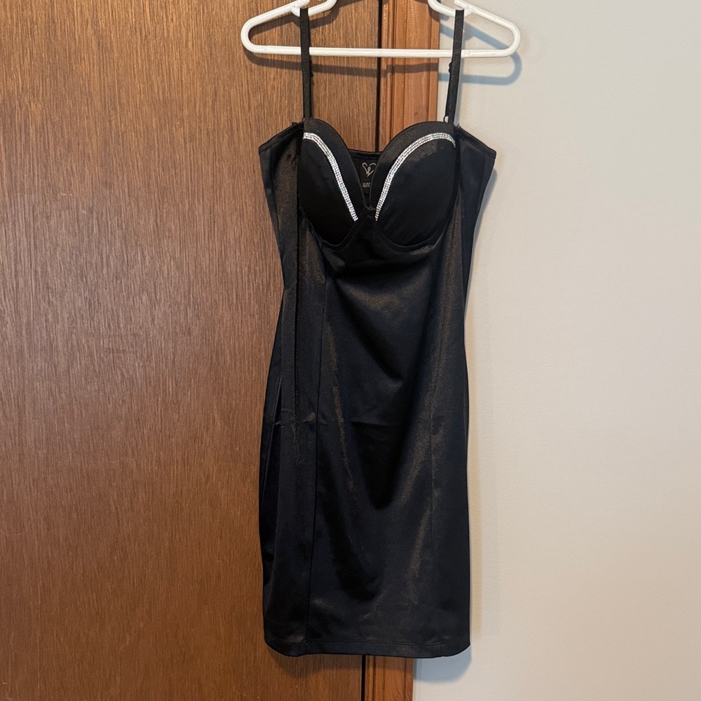 Windsor Black  Dress with Silver Accents
